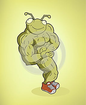 Muscle alien draw