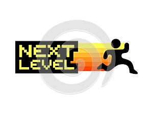 Creative design of next level symbol