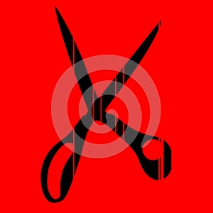 Red scissors