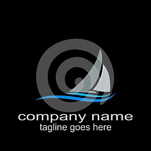 Creative design sailling logo graphic resource