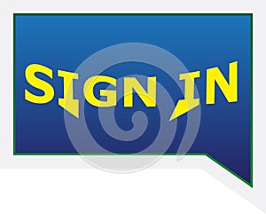 Creative design sign in different shape with web button