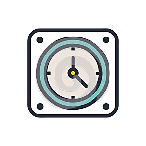 Creative Design of Wall Clock Icon