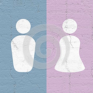 Woman and man symbols