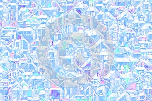 creative digital crystals template computer graphic texture or background illustration