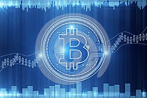 Cryptocurrency and e-commerce concept