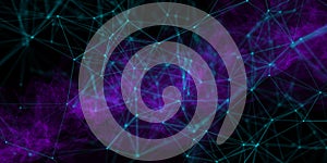 Creative polygonal backdrop