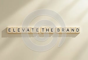 Creative Display of Elevated Brand Message in White Modern Setting