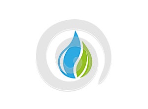 Creative Drop Leaf Logo