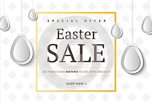 Creative Easter abstract social media web banners for cell phone