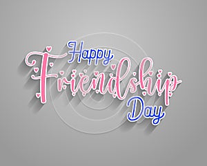 Creative and Editable Template for Effortless Friendship Day Lettering and Typography