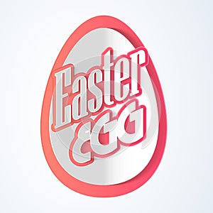 Creative egg for Easter celebration.