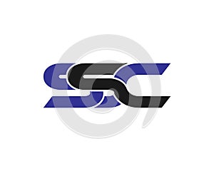 Creative Elegant Monogram SSC Logo Design Icon Premium
