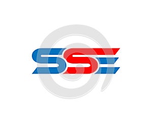 Creative Elegant Monogram SSE Logo Design Icon Premium photo