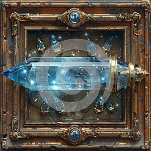 Creative element showcasing a magical artifact