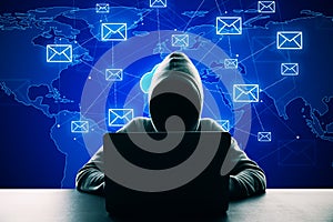 Creative email cloud background