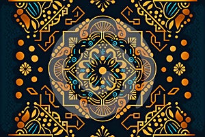 Creative ethnic style vector seamless pattern unique, abstract, textures