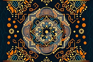Creative ethnic style vector seamless pattern unique, abstract, textures