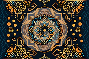 Creative ethnic style vector seamless pattern unique, abstract, textures