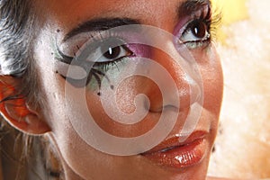 Creative eye makeup