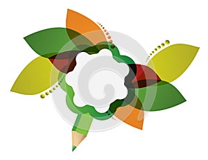 Creative floral pencil