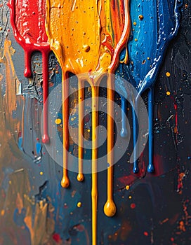 Creative Flow - Colorful Dripping Paint Texture