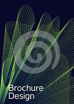 Creative fluid background from abstract lines