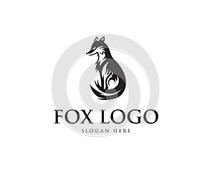 Creative Fox Animal Modern Simple Logo Design.