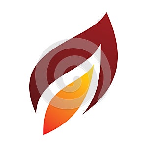 Creative full color fire flame logo design