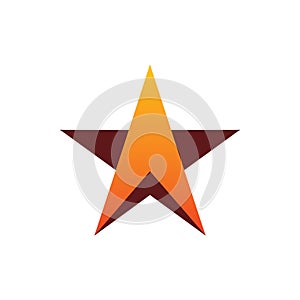 Creative full color star arrow aero logo design