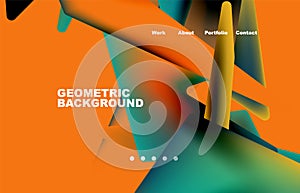 Creative geometric abstract background design