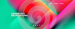 Creative geometric abstract background design