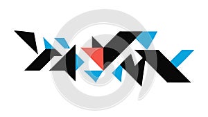 Creative Geometric Abstract Text Background, vector design Generative AI