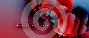 Creative geometric background design template