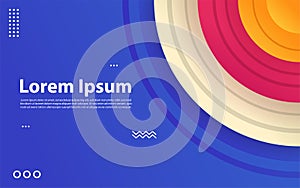 Creative geometric colorful bright background. Abstract graphic element