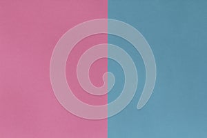 Creative geometric paper background. Pink, blue pastel colors.