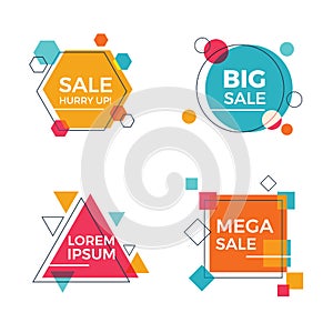 Creative Geometric Sale Banners