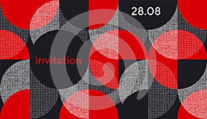 Creative geometrical abstract pattern for card, header, invitation