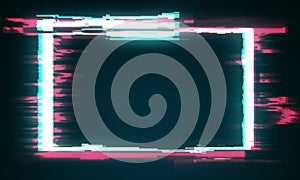 Creative glitch banner