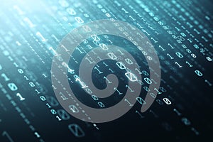 Creative binary code background