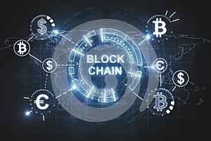 Creative blockchain background