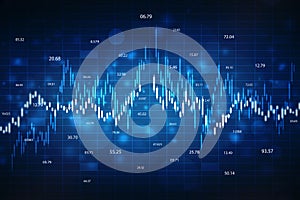 Stock market chart. Business graph background, Financial Background