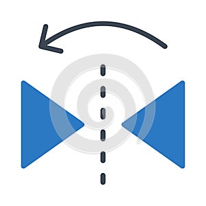 Creative glyph colur vector  icon