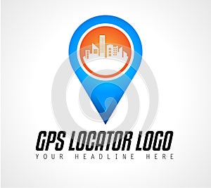 Creative GPS city locator Logo design for brand identity, company profile