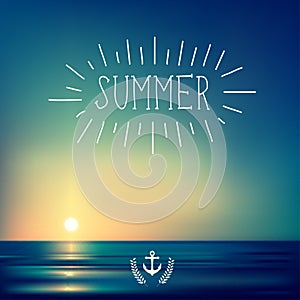 Creative graphic message for your summer design