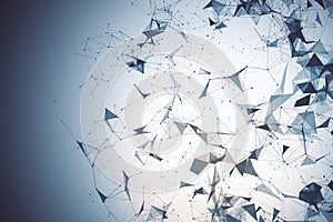 Creative gray polygonal wallpaper