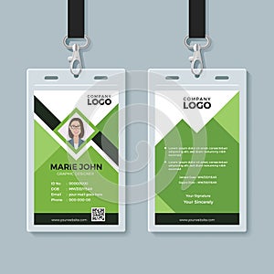 Creative Green ID Card Design Template