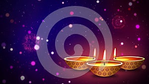 Creative greeting card design for Happy Diwali, Deepavali or Dipawali Festival celebration