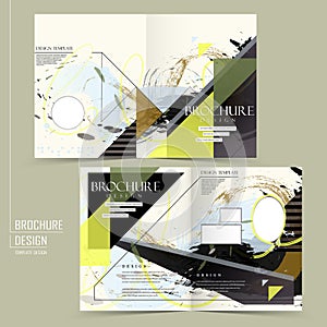 Creative half-fold brochure design