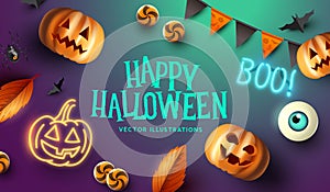 Creative Halloween Decorations Party Background