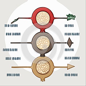 Abstract ThreeStage Process Infographic Template